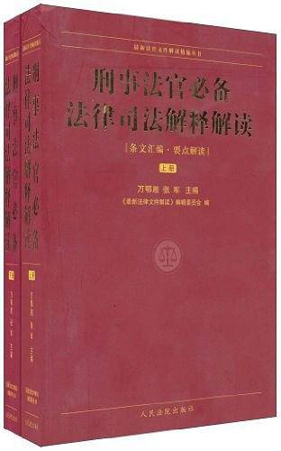 刑事法官必备法律司法解释解读（上下）